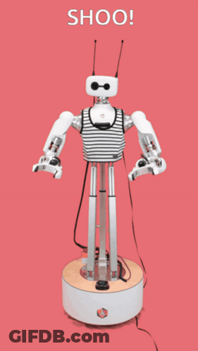 Robot With Shoo GIF
