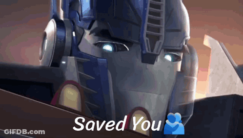 Robot With Text Saved You GIF