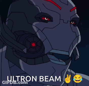 Robot With Ultron Beam GIF