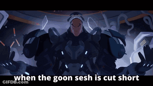 Robot With When The Goon Sesh Is Cut Short GIF