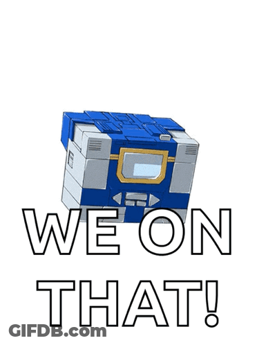Robot With Words We On That GIF