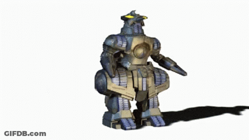 Robot With Yellow Eyes GIF