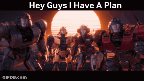 Robots Saying Hey Guys I Have A Plan GIF