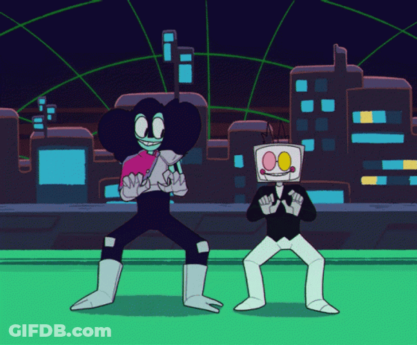 Robots Spooky Month Dance GIF