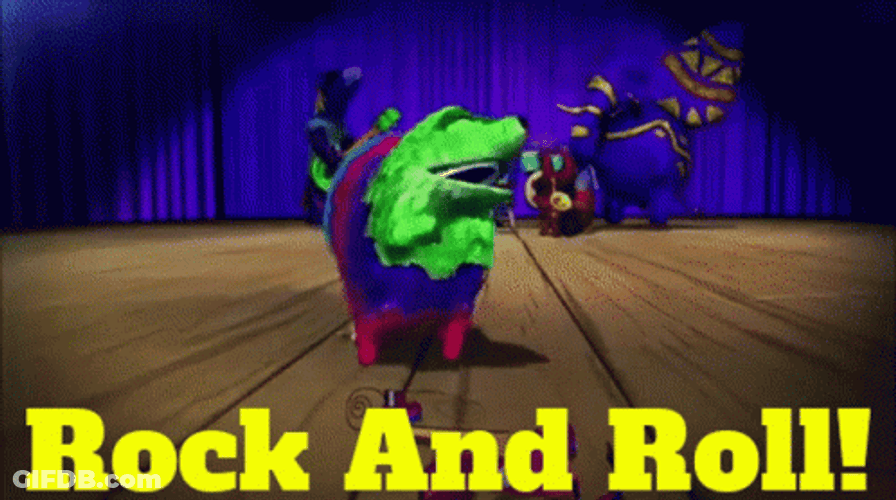 Rock And Roll Cute Animal Band GIF