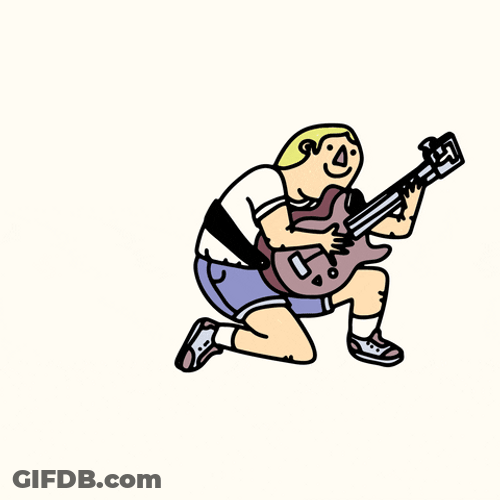 Rock And Roll Playing Guitar GIF