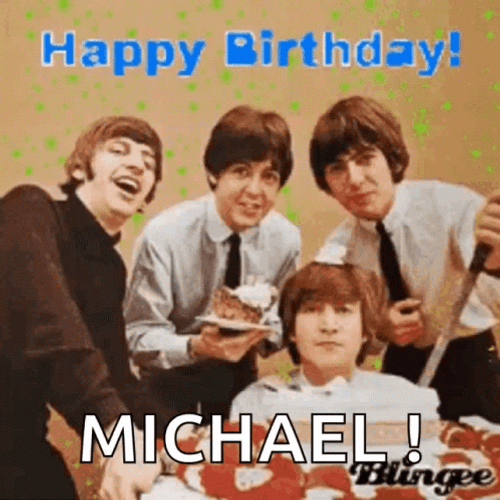 Rock Band The Beatles Happy Birthday Mike GIF