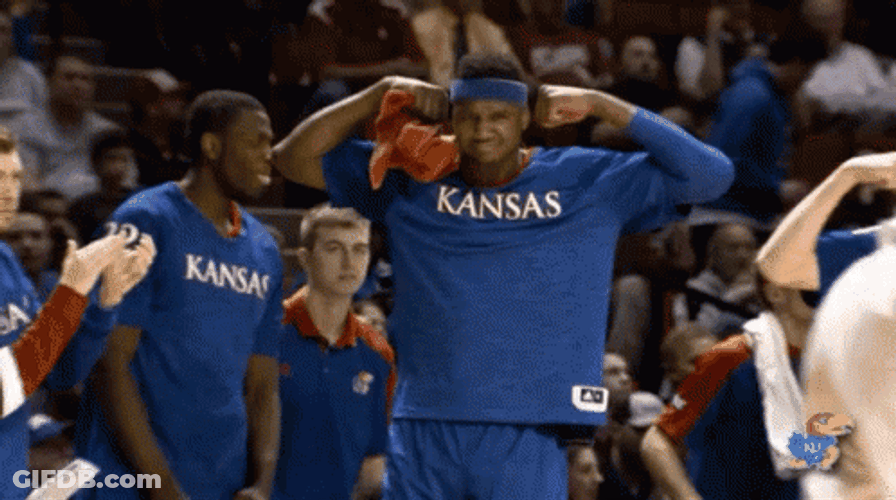 Rock Chalk Cheers Giving The Spirit GIF