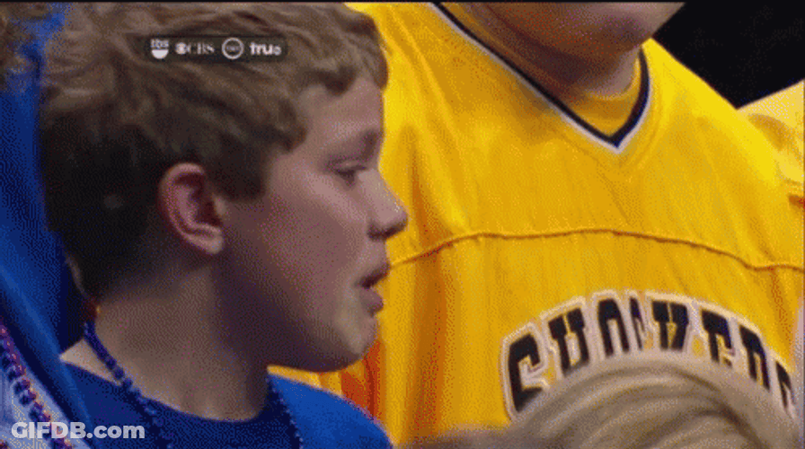 Rock Chalk Jayhawks Kid Fan Crying GIF