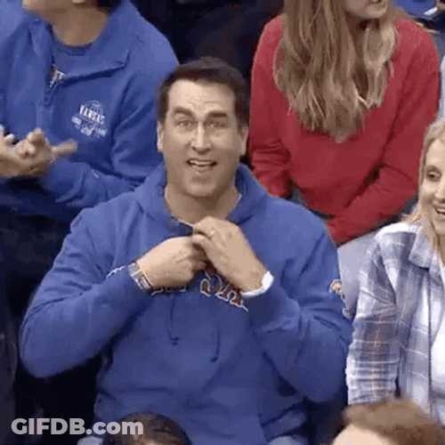 Rock Chalk Jayhawks Shirt From Beneath GIF