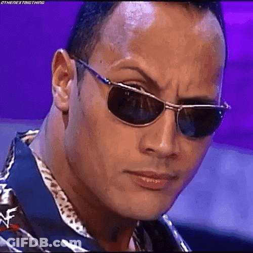 Rock Eyebrow Iconic Walk GIF