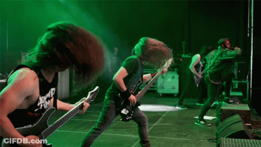 Rock Headbang Concert GIF
