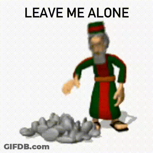 Rock Leave Me Alone GIF
