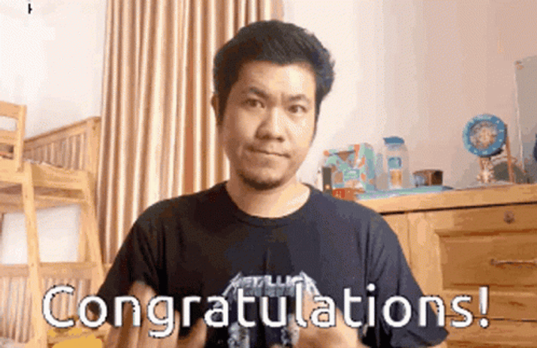 Rock N Roll Congratulations Pose GIF