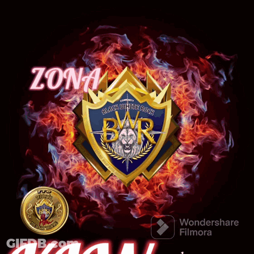 Rock N' Roll Poster Silhouettes Playing Guitars GIF
