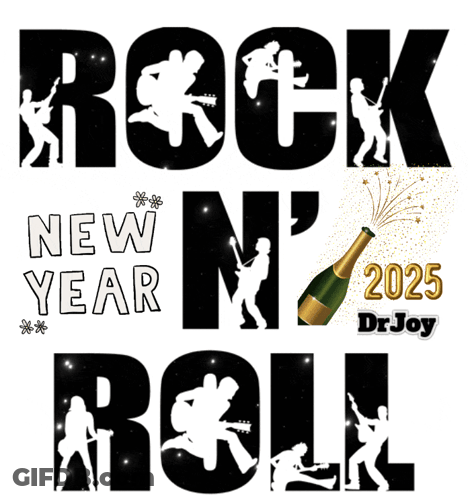 Rock New Year N' Roll 2025 GIF