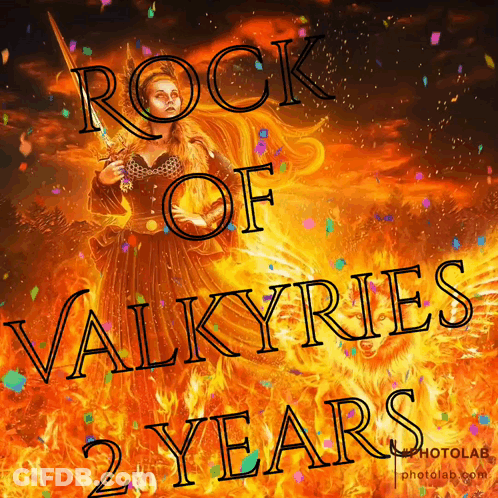 Rock Of Valkyries 2 Years Poster GIF