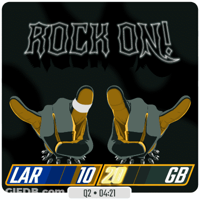 Rock On Sign With Lar 10 20 Gb GIF