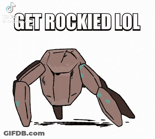 Rock Saying Get Rockied Lol GIF