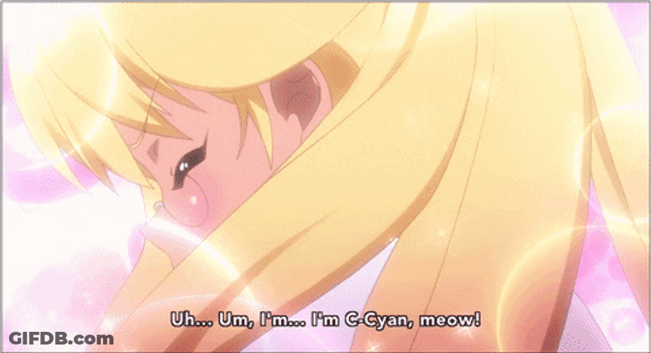 Rock Show Blushing  Anime GIF