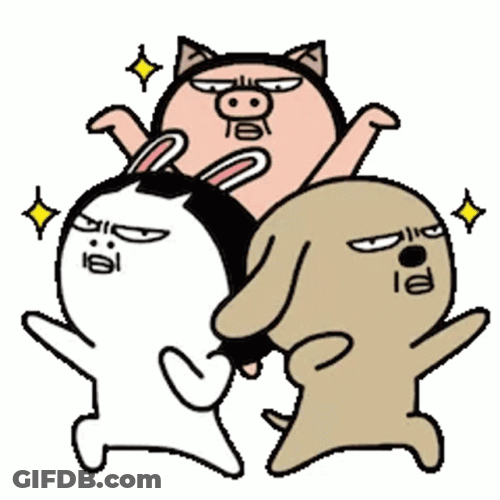 Rock Squad Of Three GIF