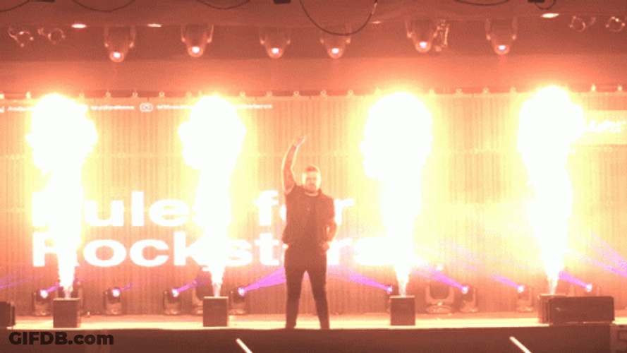 Rock Star Stage Performance GIF
