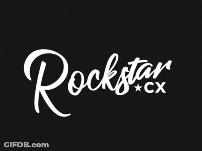 Rock Star Text Animation GIF