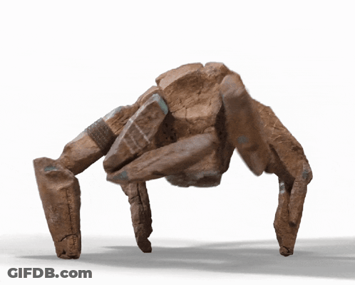 Rock Statue With Shadow GIF