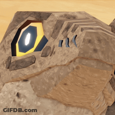 Rock With Glowing Eye GIF