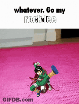 Rockdee Written On Pink Rug GIF