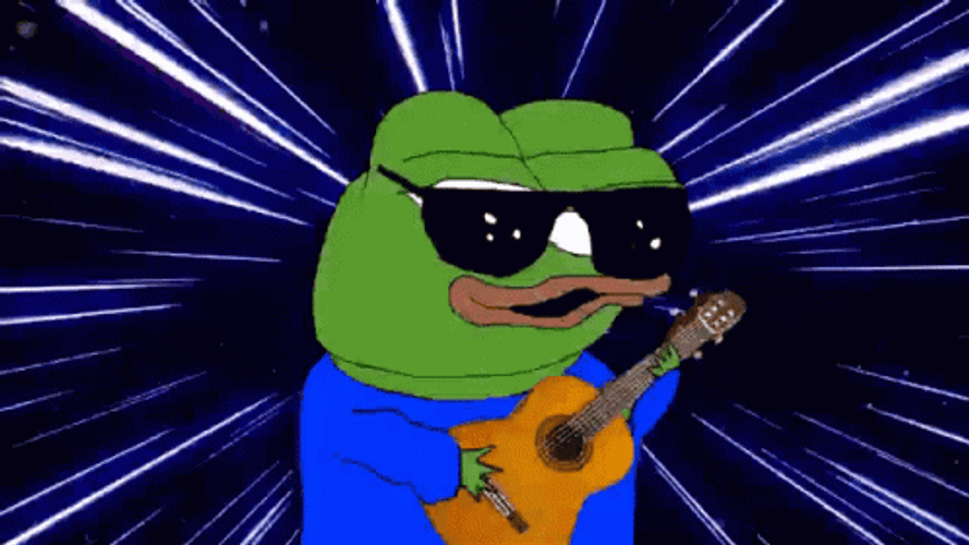 Rocker Pepe Frog GIF