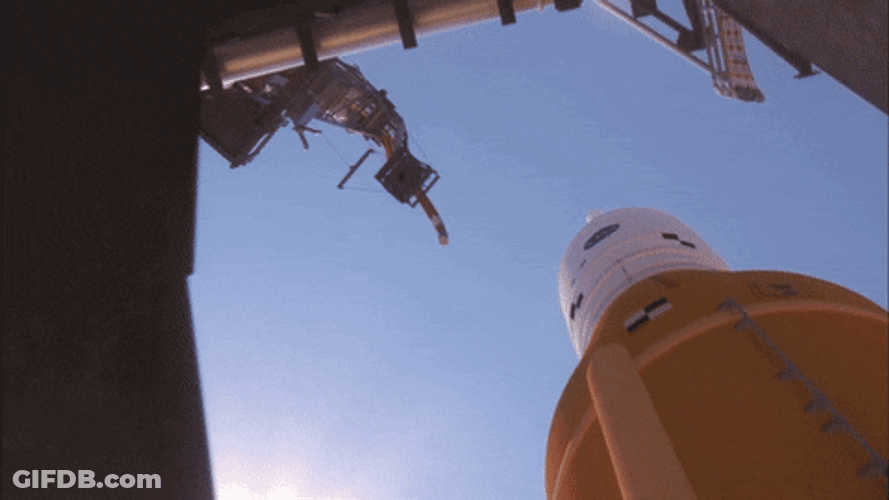 Rocket At Nasa Bottom View GIF