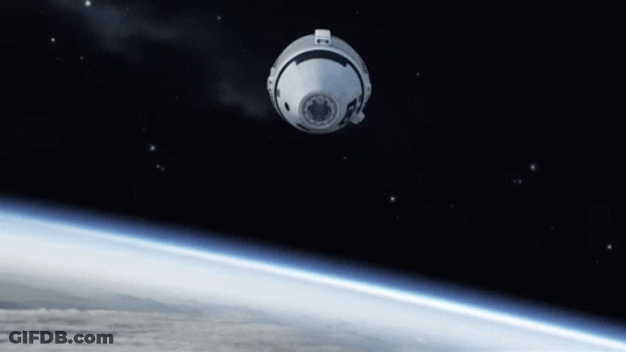 Rocket Debris Falling To Earth GIF