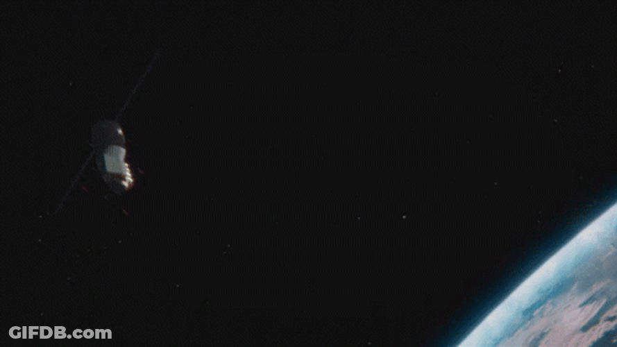 Rocket Falling To Earth Atmosphere GIF