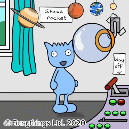 Rocket Falling To Earth GIF