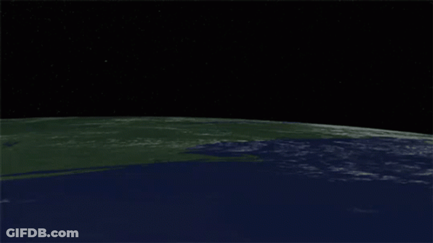 Rocket Falling To Flat Earth GIF