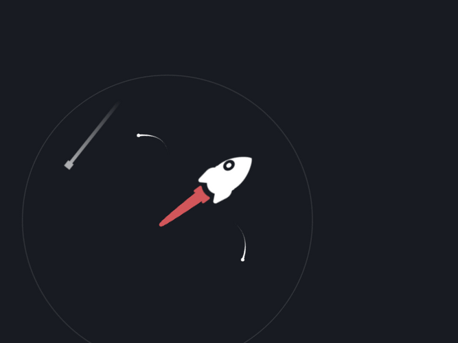 Rocket Flight Creative GIF