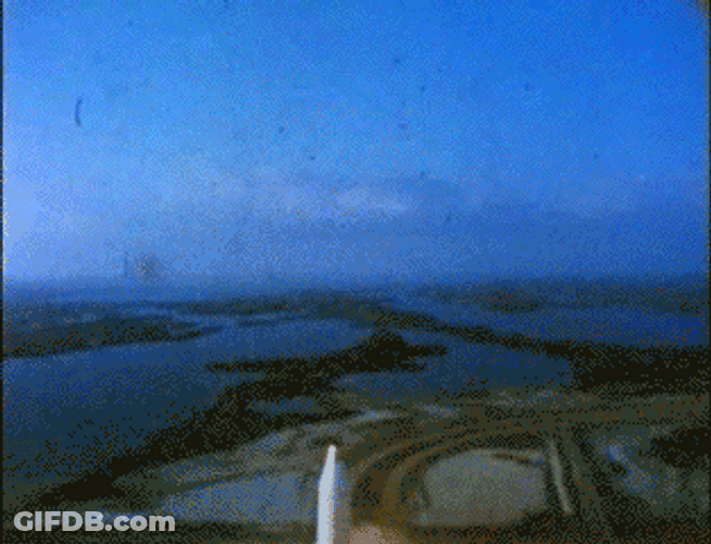 Rocket Has Lift Off Closeup GIF