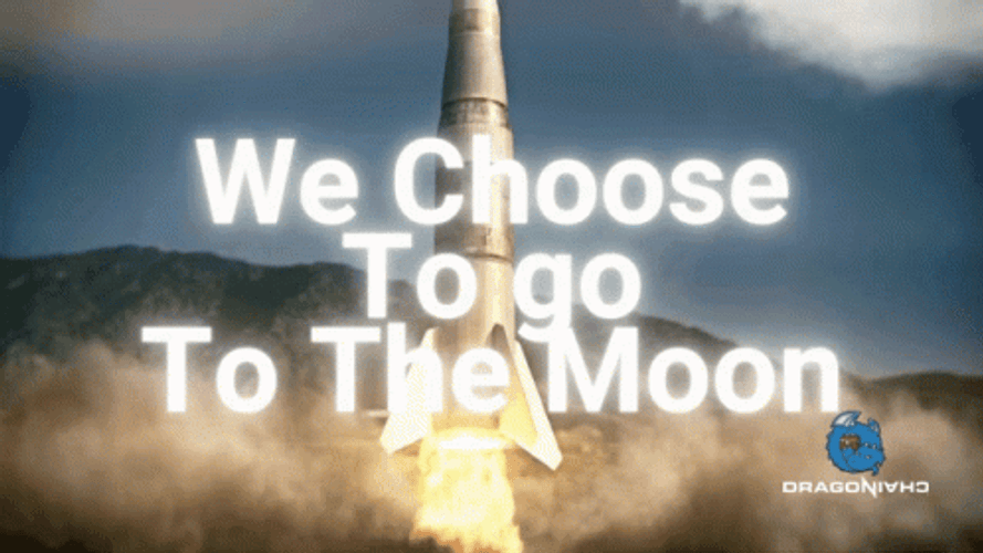 Rocket Launch To The Moon GIF