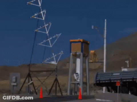 Rocket Launching With Letter T GIF