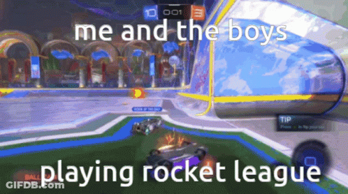 Rocket League Game On Computer GIF