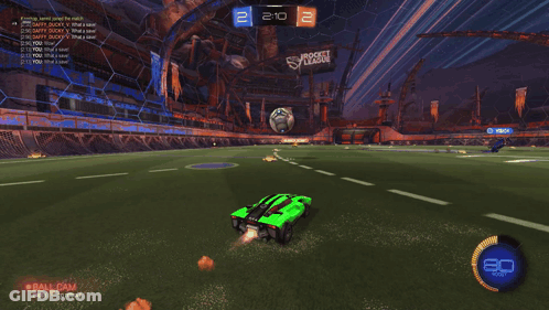 Rocket League Game With Two Teams GIF