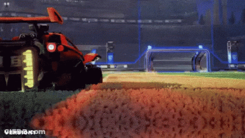 Rocket League Gameplay On Console GIF
