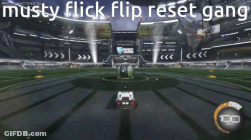 Rocket League Musty Flick Flip Reset Gang GIF