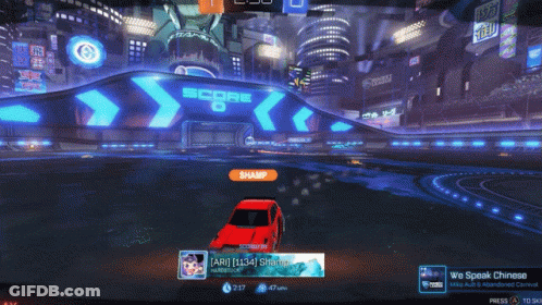 Rocket League Red Car GIF