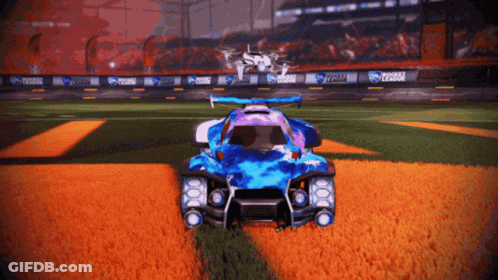 Rocket League Soccer Field Game GIF