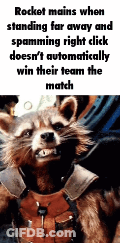 Rocket Mains When Standing Far Away And Spamming Right Click Does N't Automatically Win Their Team The Match .. GIF