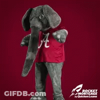 Rocket Mortgage Ad With Elephant Mascot GIF