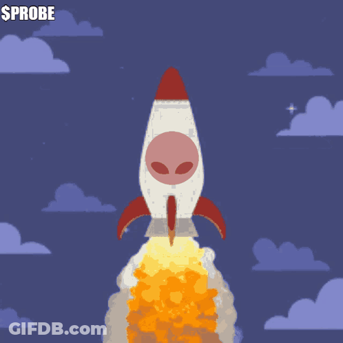 Rocket Taking Off $Probe GIF