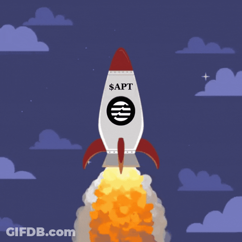 Rocket With $ Apt Written GIF